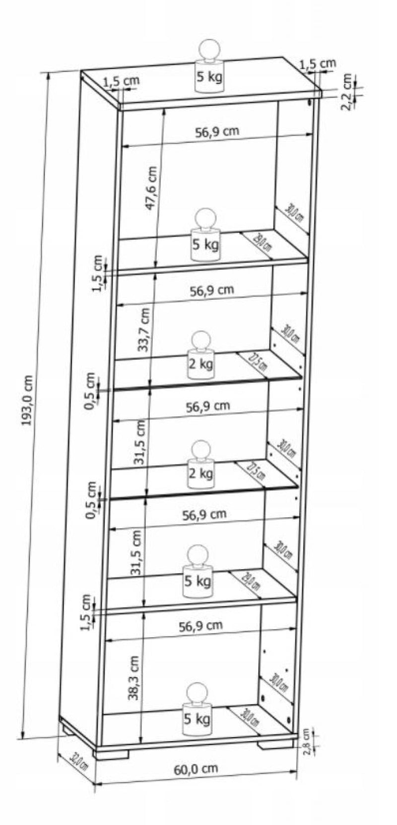 Novedo VA3 Wall Entertainment Unit