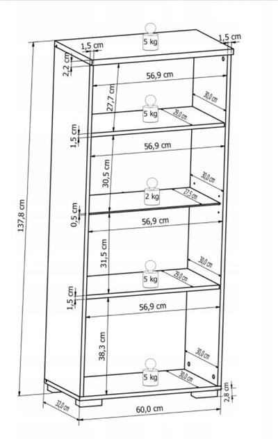 Novedo VA3 Wall Entertainment Unit