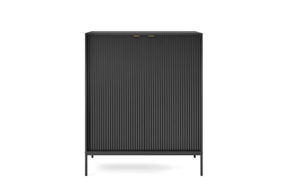 Nova Highboard Cabinet 104cm [Black] - Front