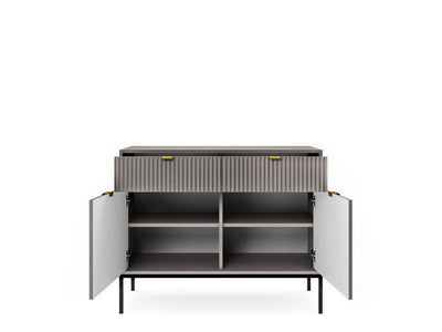 Nova Sideboard Cabinet 104cm [Grey] - Open