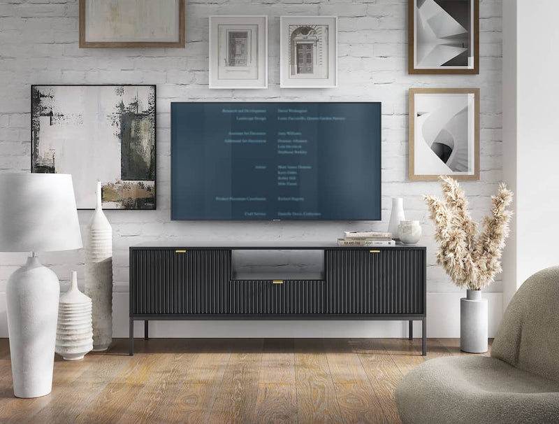 Nova TV Cabinet 154cm [Black] - Product Arrangement