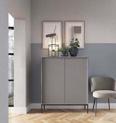 Nova Highboard Cabinet 104cm [Grey] - Lifestyle Image