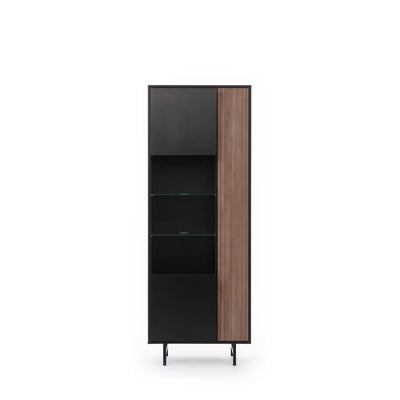 Preggio Tall Display Cabinet 70cm