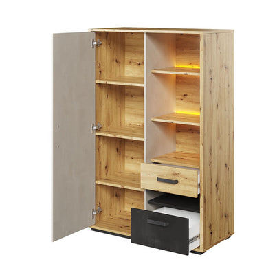 Qubic 05 Storage Cabinet 90cm with LED