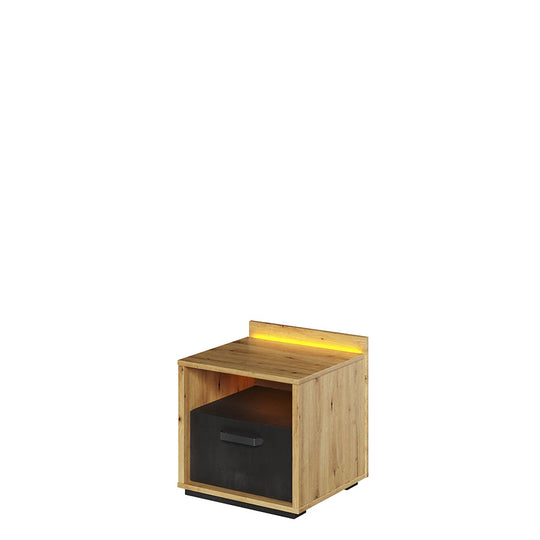Qubic 10 Bedside Cabinet 45cm with LED