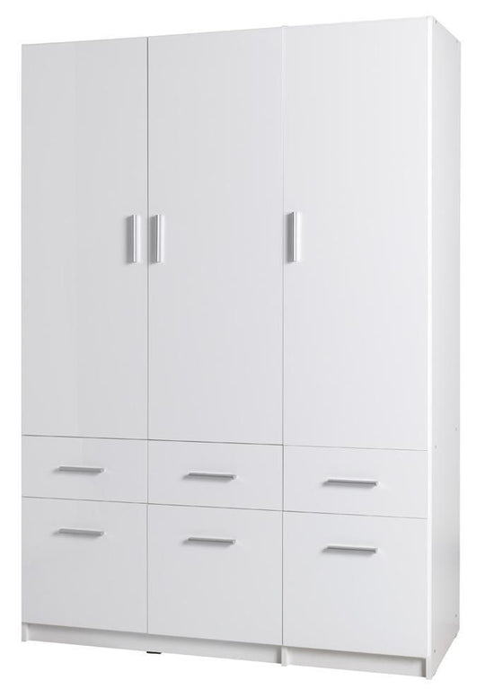 Snow 04 Hinged Wardrobe 136cm