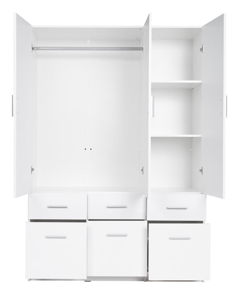 Snow 04 Hinged Wardrobe 136cm