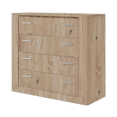 Idea ID-10 Chest of Drawers [Oak San Remo] - White Background