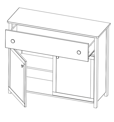 Luna LN-05 Sideboard Cabinet 110cm