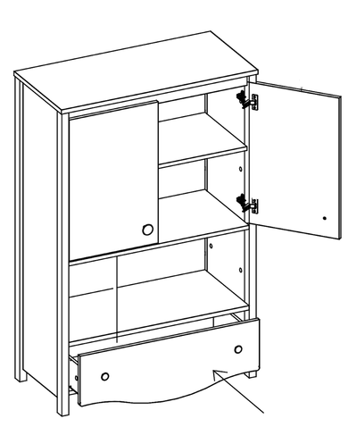 Mia MI-11 Sideboard Cabinet 85cm