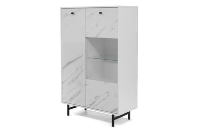 Veroli 05 Display Cabinet 90cm [White] - White Background