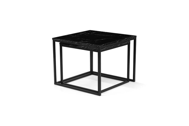 Veroli 06 Coffee Table 65cm [Black] - White Background 3