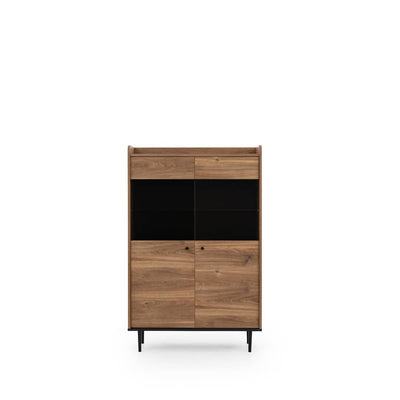 Vasina 10 Display Cabinet 90cm [Oak] - Front Angle