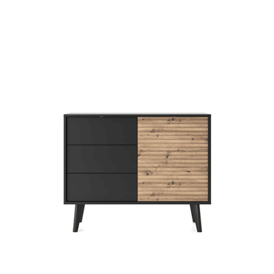 Willow Sideboard Cabinet 104cm [Black] - Front Angle