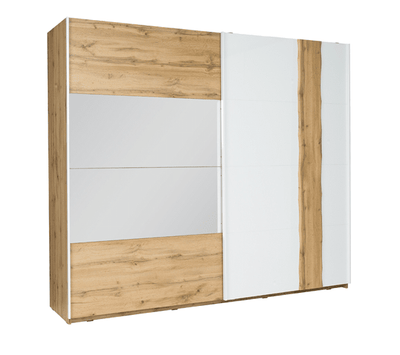 Wood WD11 Sliding Door Wardrobe 200cm [Oak] - White Background