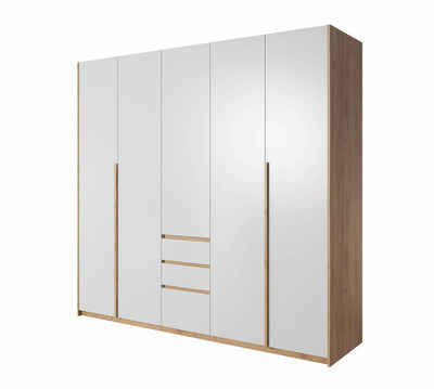 Xelo Hinged Door Wardrobe 225cm [White] - White Background 