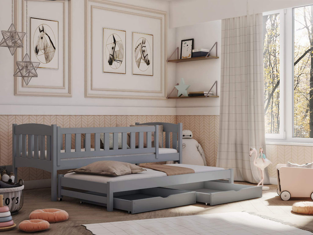 Amelka Double Bed with Trundle Arthauss Furniture