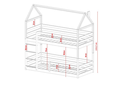 Wooden Bunk Bed Axel