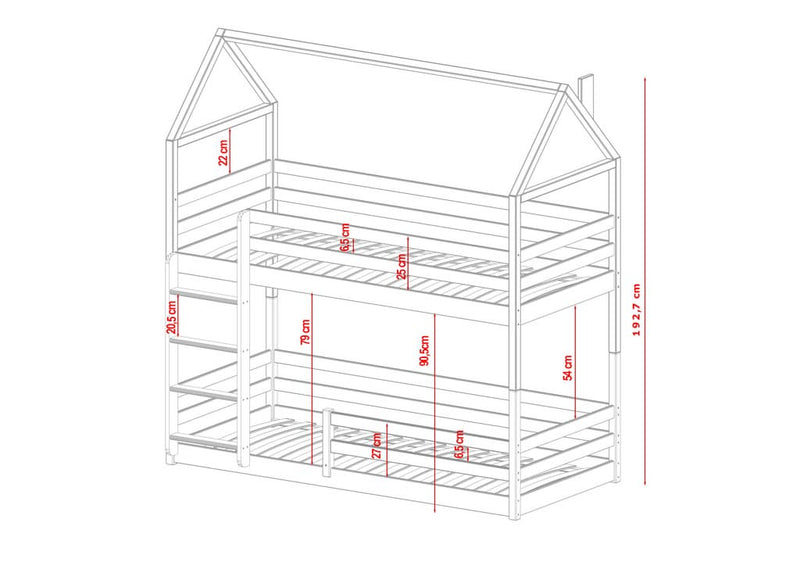 Wooden Bunk Bed Axel