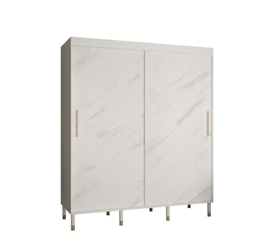 Bergen Sliding Door Wardrobe 180cm [White] - White Background