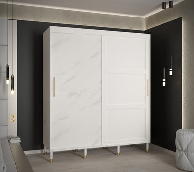 Tromso Sliding Door Wardrobe 180cm [White] - Lifestyle Image 