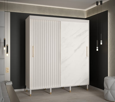 Avesta Sliding Door Wardrobe 180cm [White] - Lifestyle Image