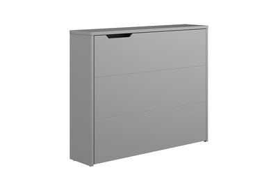 Work Concept Convertible Hidden Desk With Storage [Grey]  - White Background