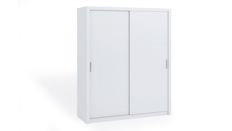 Bono Sliding Door Wardrobe 180cm [White] - White Background