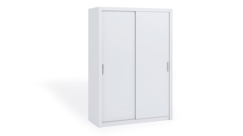 Bono Sliding Door Wardrobe 150cm [White] - White Background