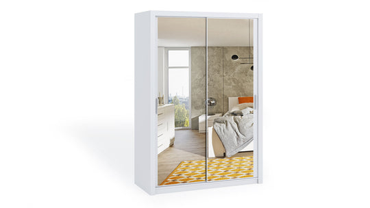 Bono Sliding Door Wardrobe With Mirrors 150cm