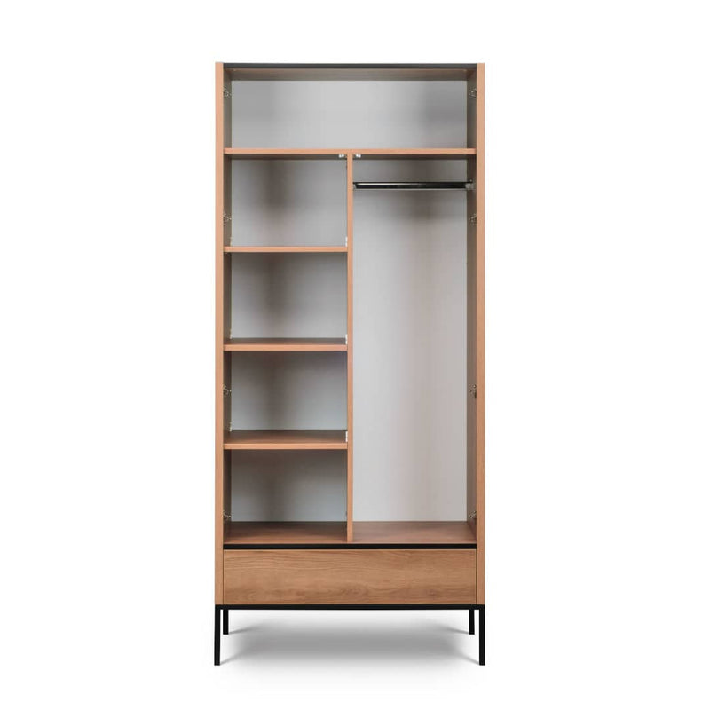 Loft Caramel Hinged Wardrobe 90cm