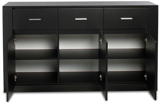 Idea ID-09 Sideboard Cabinet [Black] - Interior Layout