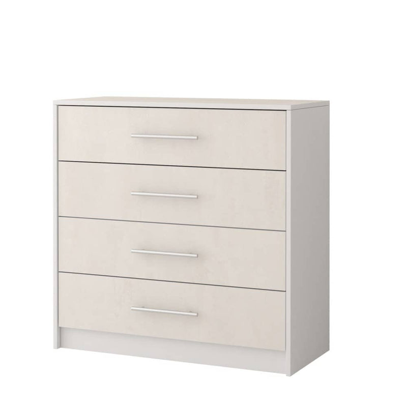 Aurelia Chest of Drawers 90cm [White] - White Background