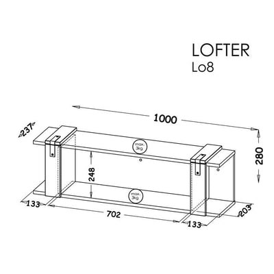 Lofter LO8 Wall Shelf 100cm