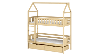 Wooden Bunk Bed Gaja With Storage