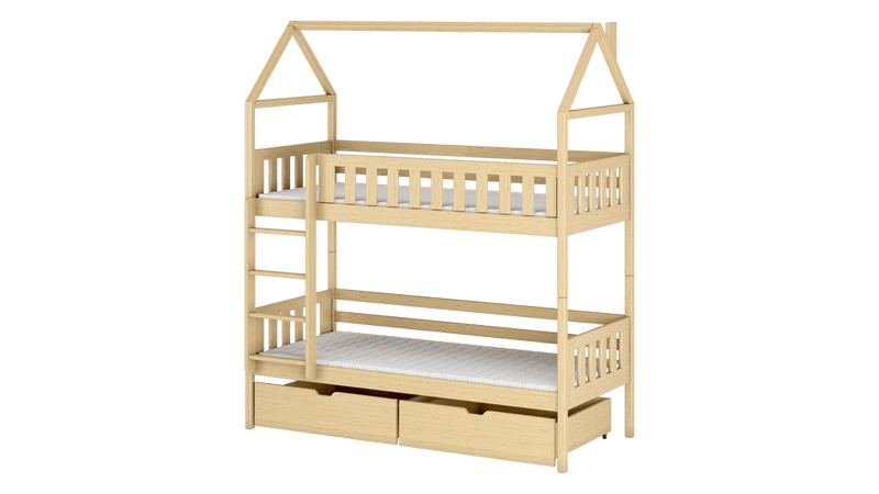 Wooden Bunk Bed Gaja With Storage