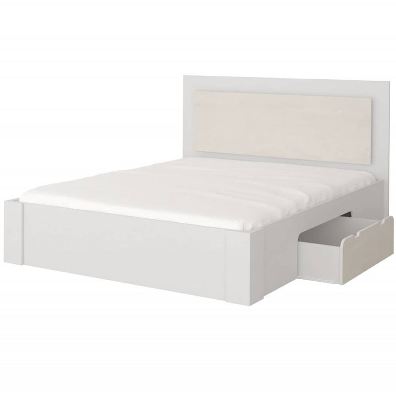 Aurelia Divan Bed 160cm [White] - White Background 