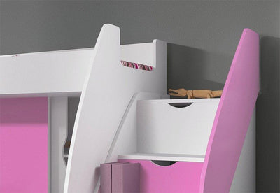 Cabin Bed Martin with Drawers [Pink] - Lifestyle Image 3