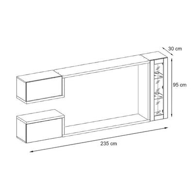 Galaxy Entertainment Unit For TVs Up To 60"