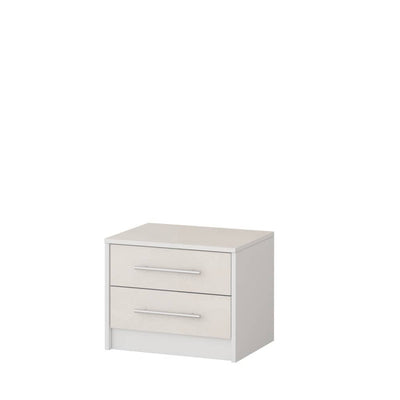 Aurelia Bedside Cabinet 50cm [White] - White Background